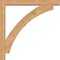Ekena Millwork Thorton Block Smooth Bracket w/ Offset Brace, Western Red Cedar, 5 1/2"W x 42"D x 42"H BKT0604X42X42THR05SWR - alternate 3